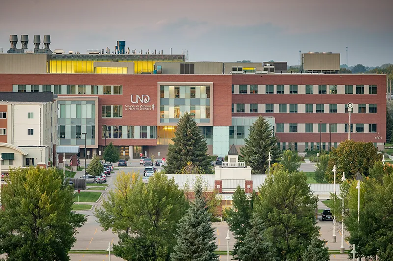 The UND School of Medicine and Health Sciences building.