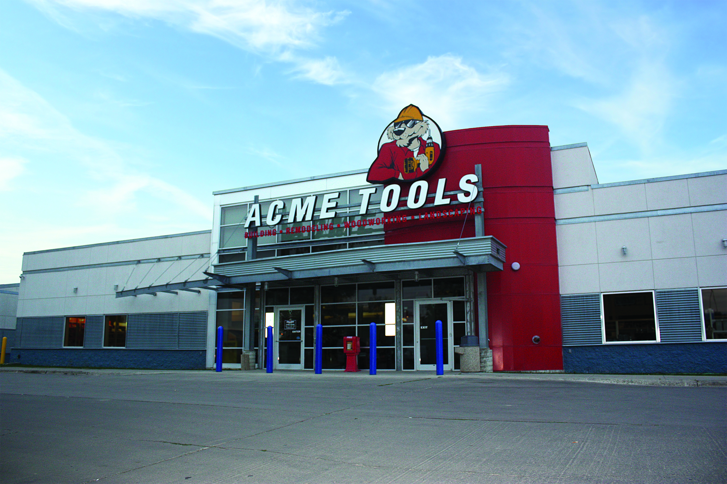 Exterior image of Acme store front