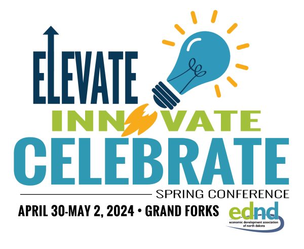 Elevate, Innovate, Celebrate EDND Spring Conference Logo & Promo