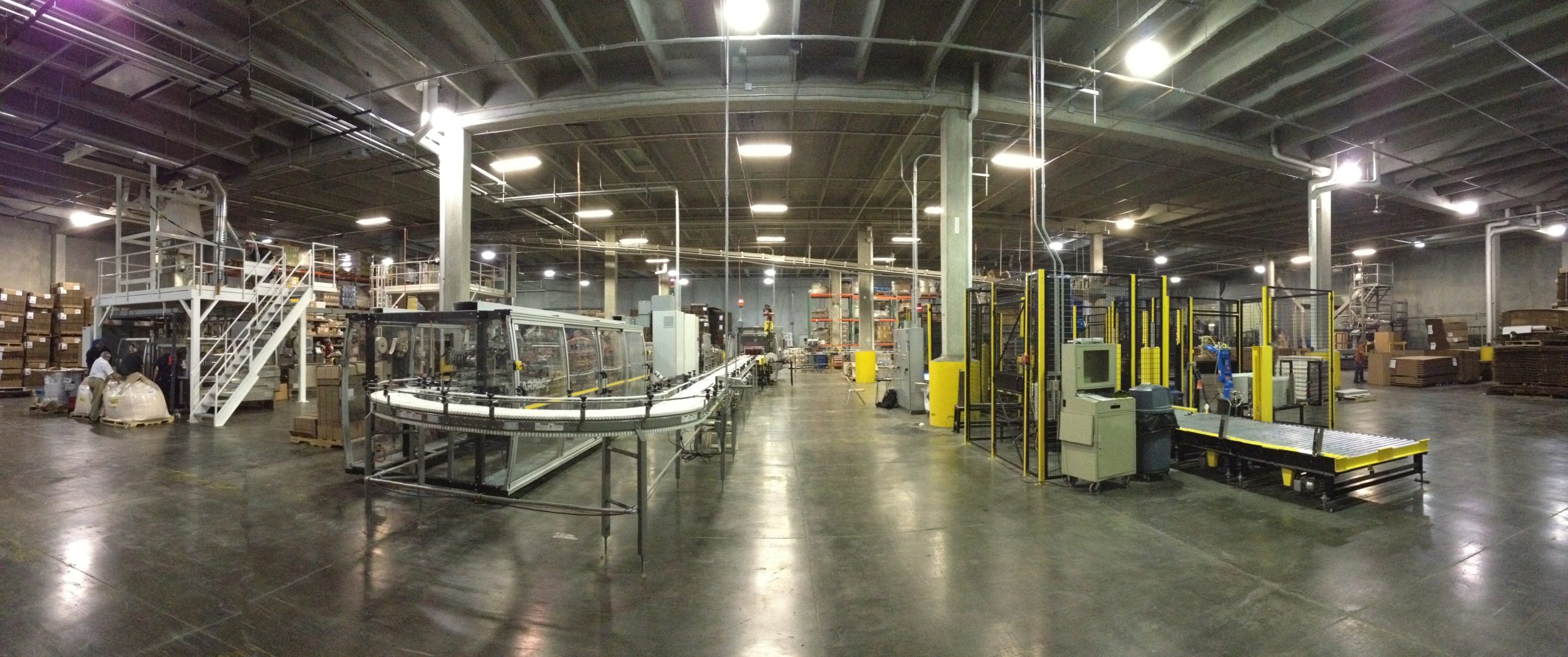 Interior of a manufacturing facility in Grand Forks